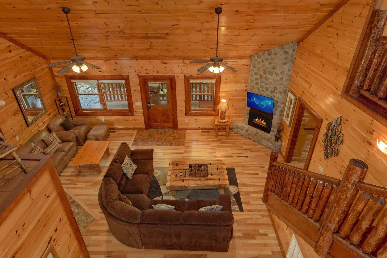 Live, Laugh, Love Pool Lodge cabin in Cosby | Elk Springs Resort